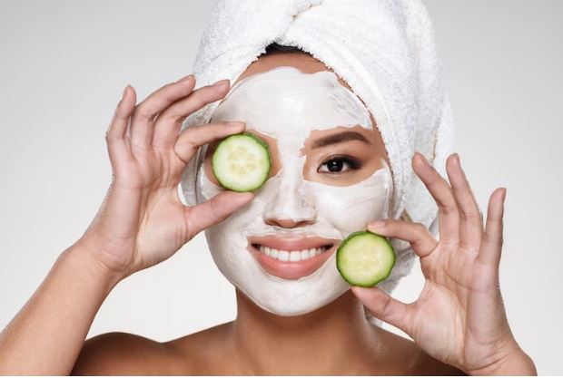 cucumber face pack for glowing skin