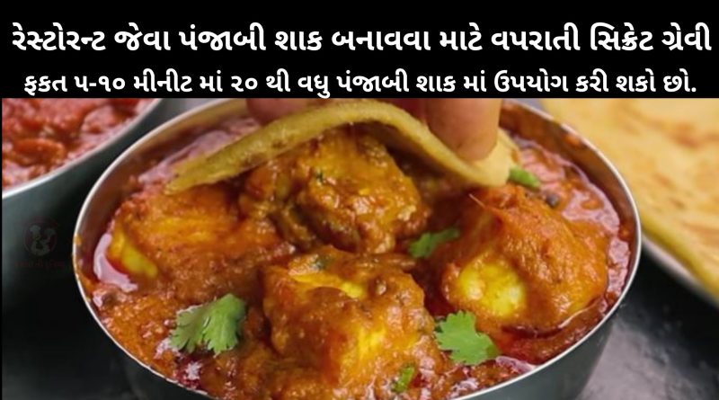 Punjabi Shaak Gravy In Gujarati