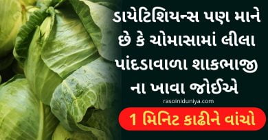 chomasama lila shakbhaji na khava joiye