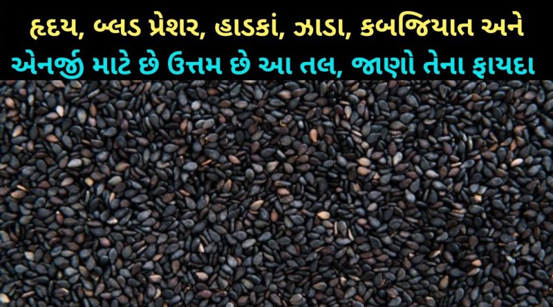 હૃદય, કબજિયાત અને એનર્જી માટે ફાયદાકારક છે આ કાળા તલ, જાણો 6 ફાયદા