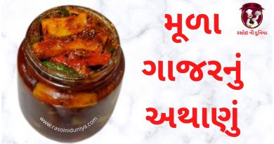Mula gajar athanu in gujarati