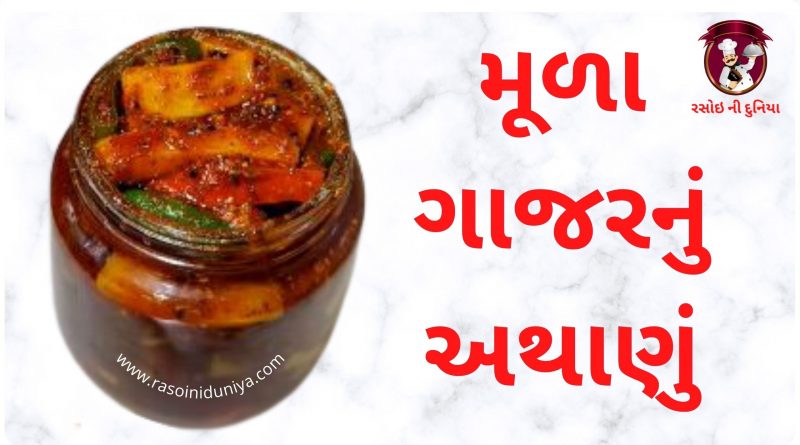 Mula gajar athanu in gujarati