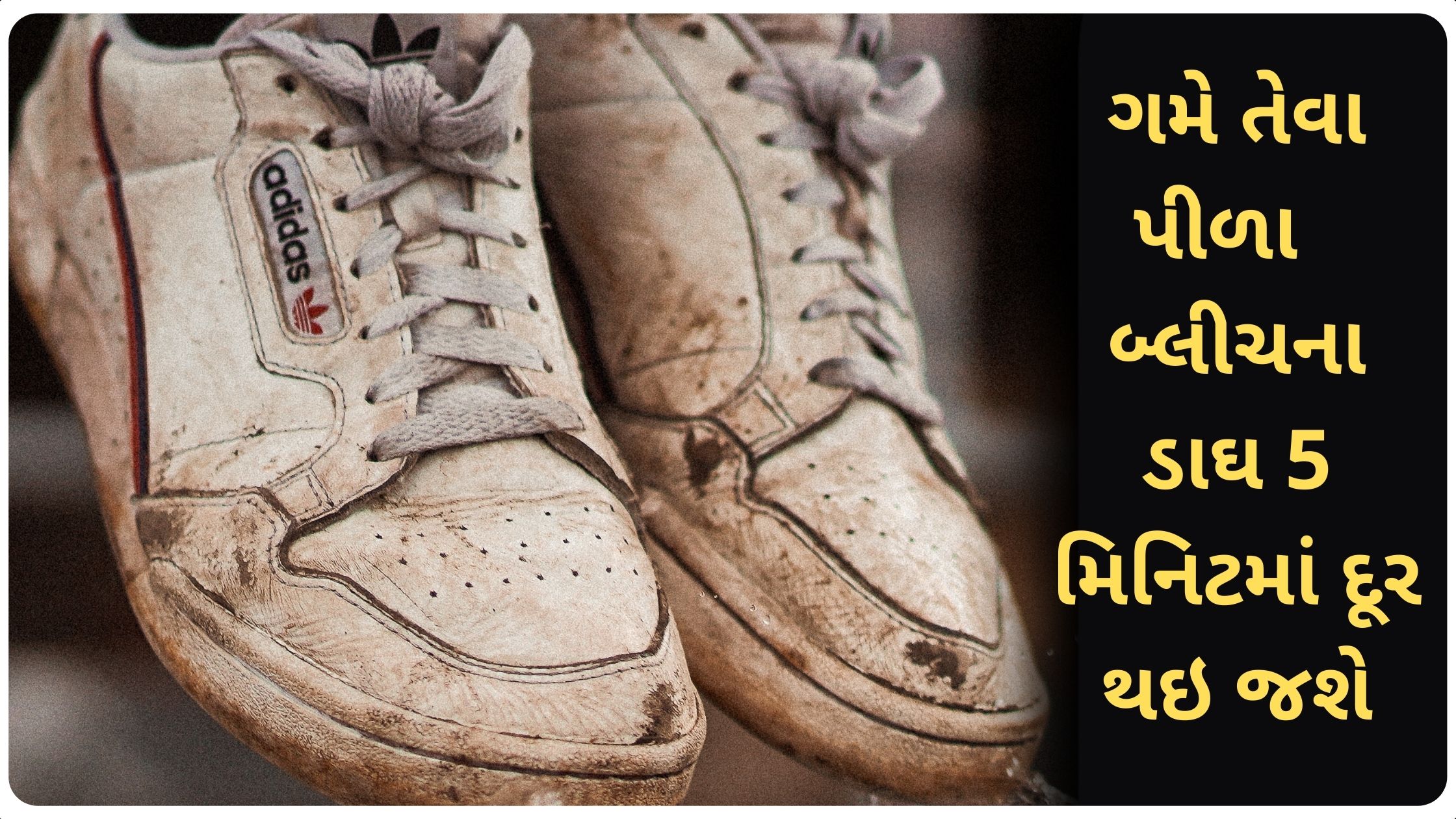 white shoes cleaning tips in gujarati