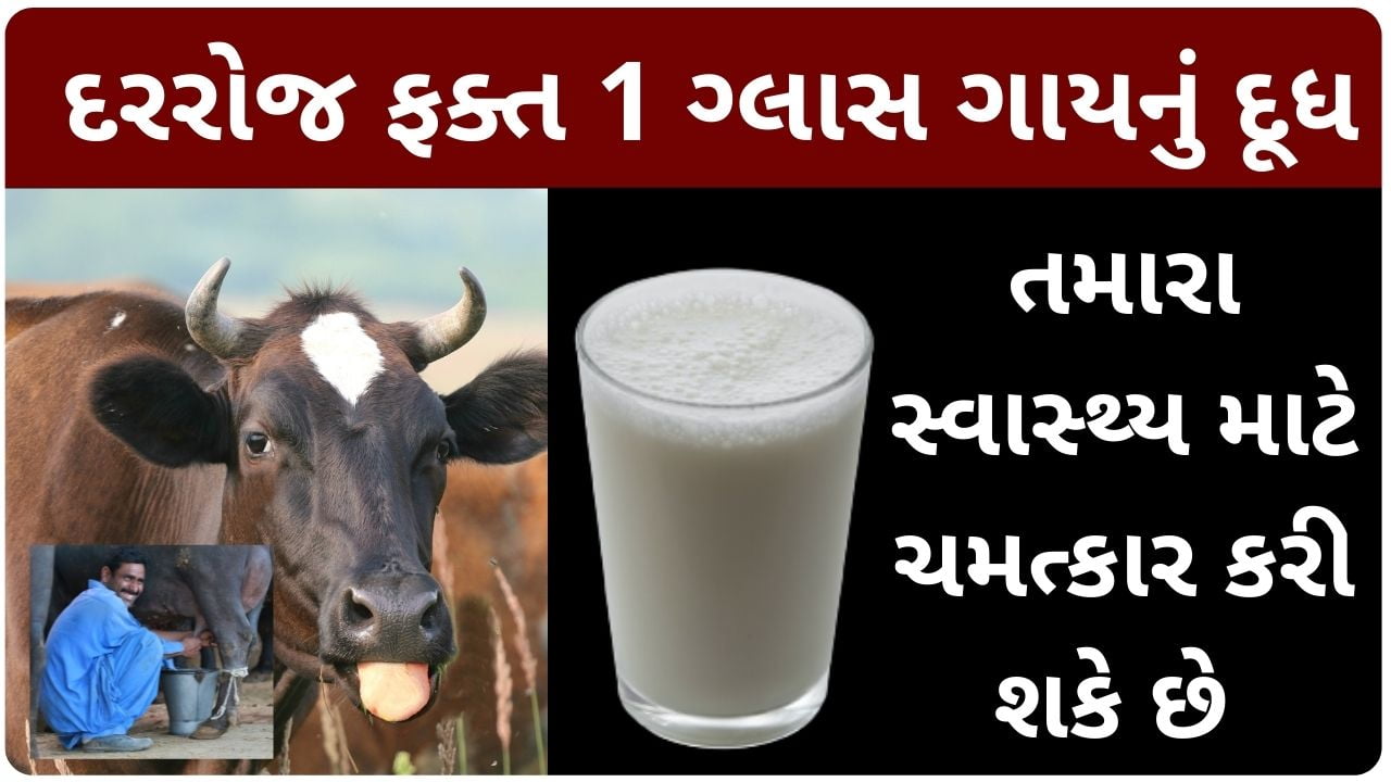cow milk benefits in gujarati