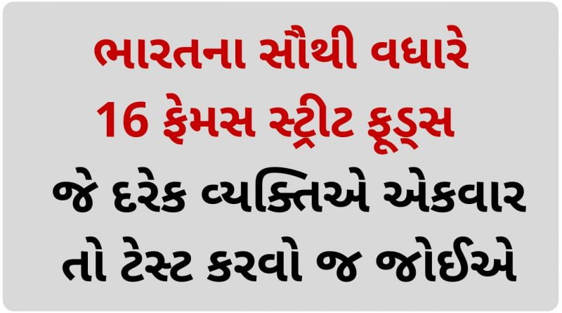 famous street food in india