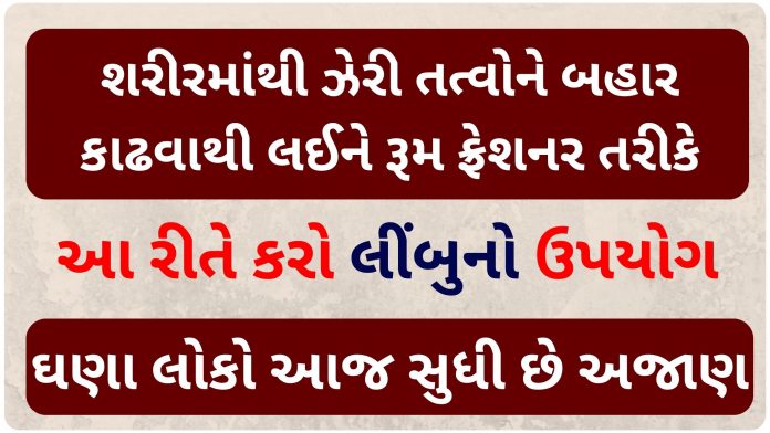 limbu no upyog gujarati ma