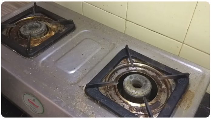 gas stove cleaning tips in gujarati