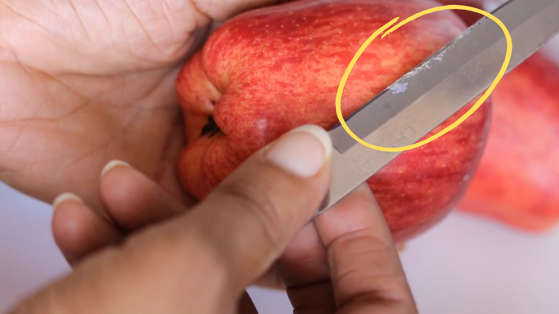 how to check and remove wax coting on apple