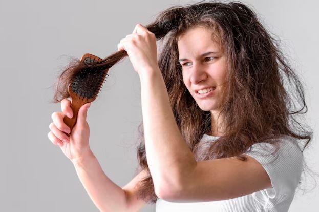 hair texture use of mehndi