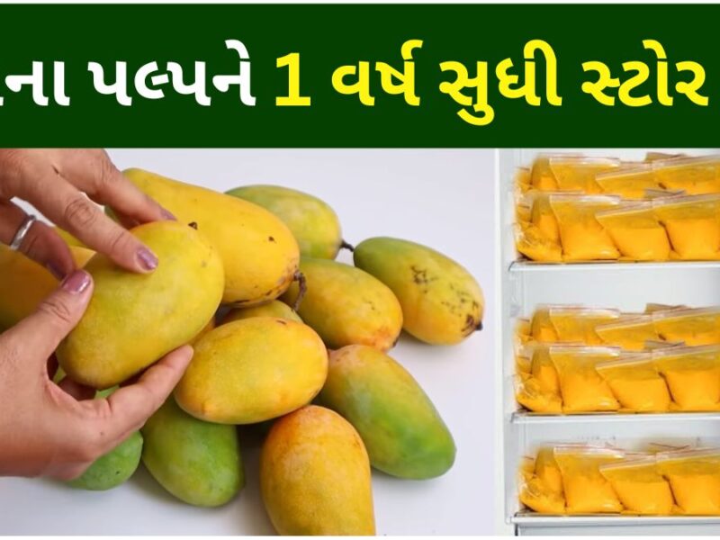 how to store mango pulp for a year