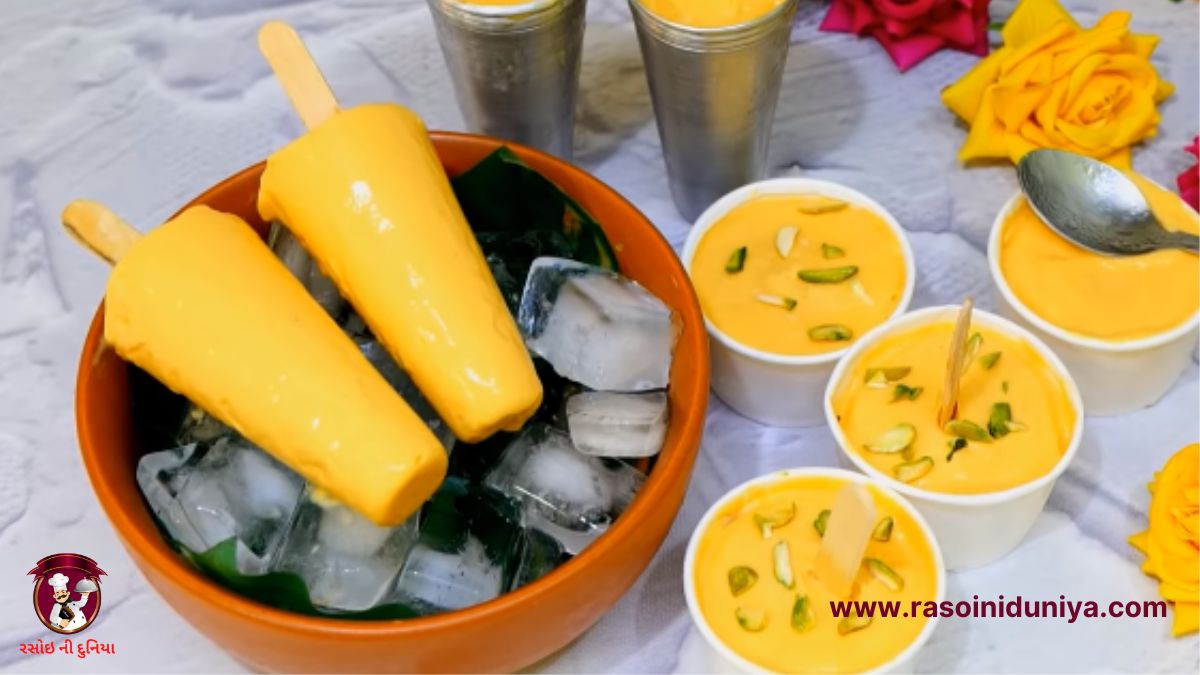 mango ice cream recipe in gujarati