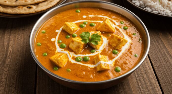 Shahi Matar Paneer - Creamy and Royal Cottage Cheese and Peas Curry