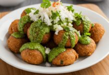 દિલ્હીના સ્ટ્રીટ ફૂડનો સ્વાદ, મોંમાં પીગળી જાય તેવા મગ દાળના વડા! Ram Laddoo - Delhi Street Food Style Moong Dal Fritters with Green Chutney and Radish