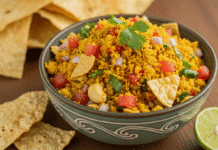 પાપડ ચુરમુ: રાજસ્થાની સ્વાદનો ચટપટો અને ક્રિસ્પી નાસ્તો! | Papad Churma Recipe in gujarati Papad Churma - Crispy and Spicy Indian Snack Made with Crushed Papads